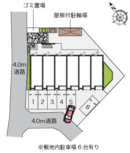 ★手数料０円★坂戸市元町 月極駐車場